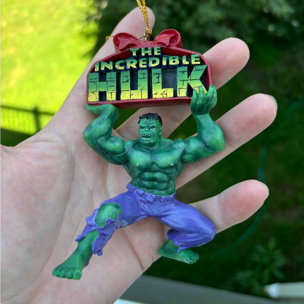 The Incredible Hulk Christmas Ornament 2003 Marvel Kurt Adler 4.5” X 3”